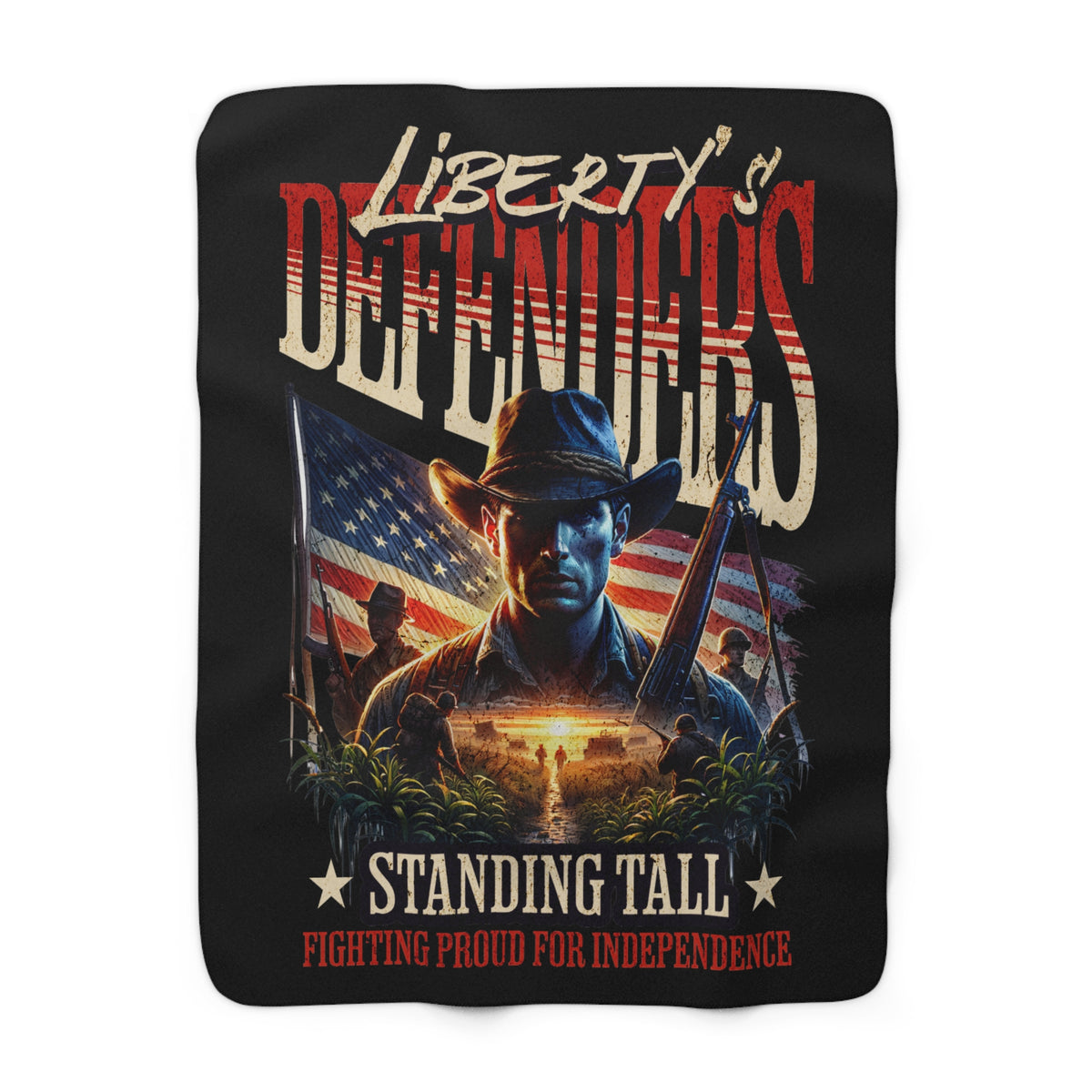 Liberty’s Defenders Sherpa Fleece Throw