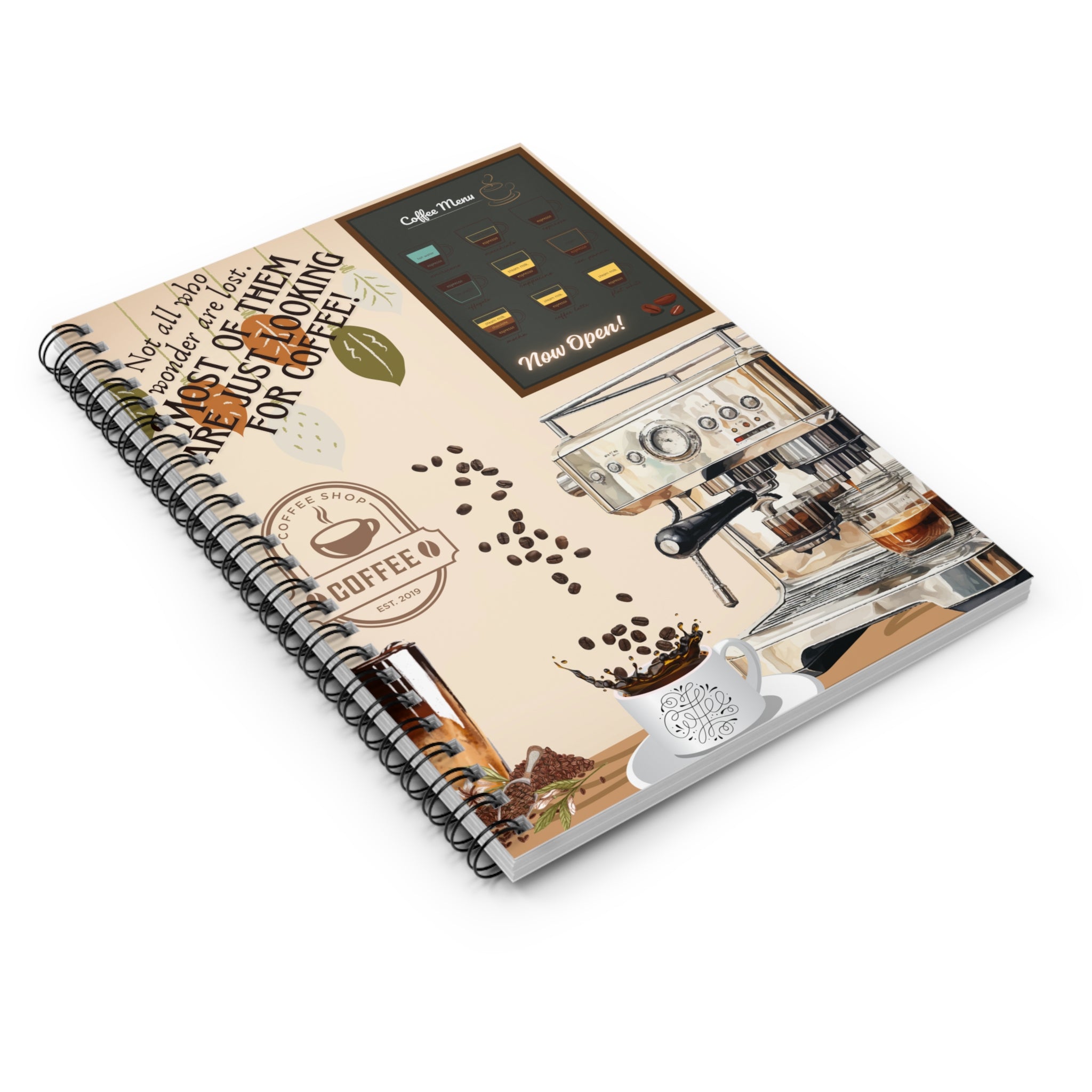 Journaling With Coffee Spiral Notebook