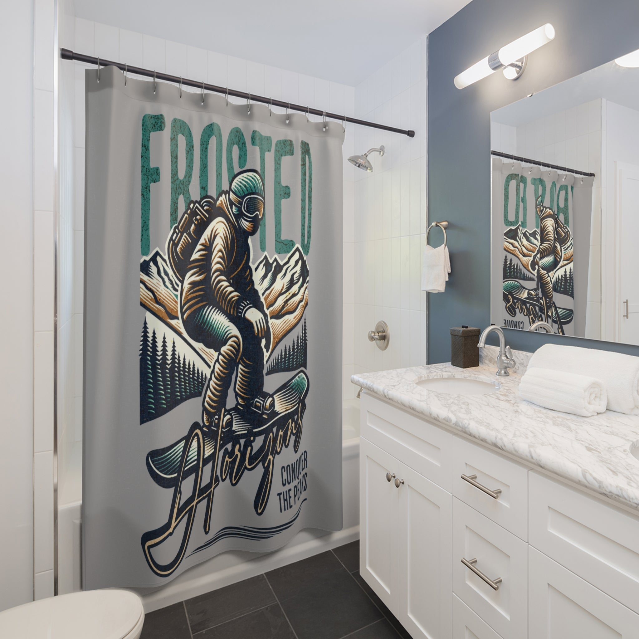 Snowboarder Shower Curtain