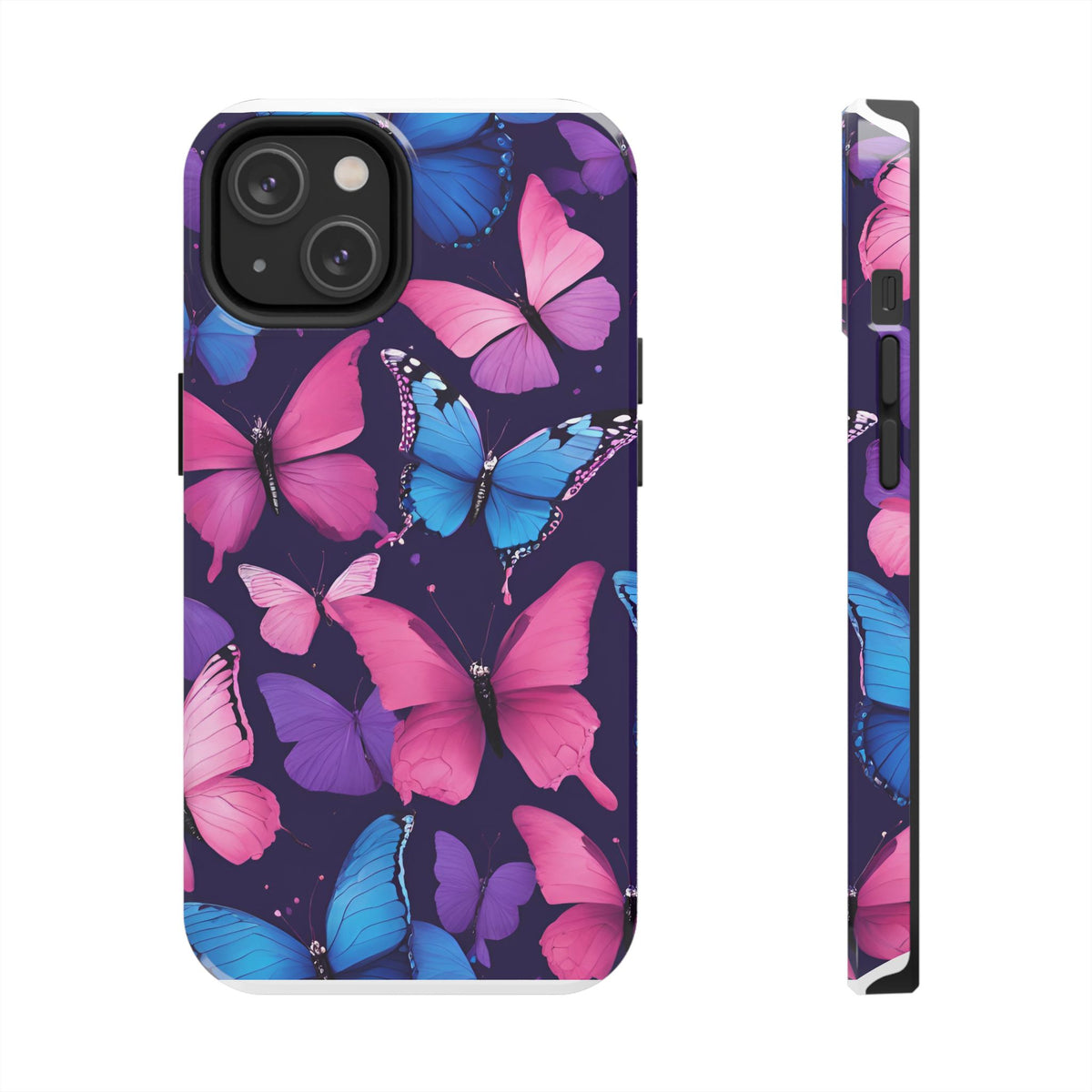 Butterfly Phone Case (Pink,Purple and Blue)