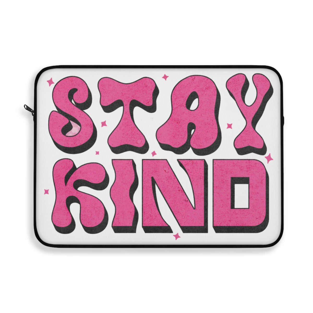Stay Kind Pink Retro Laptop Cover
