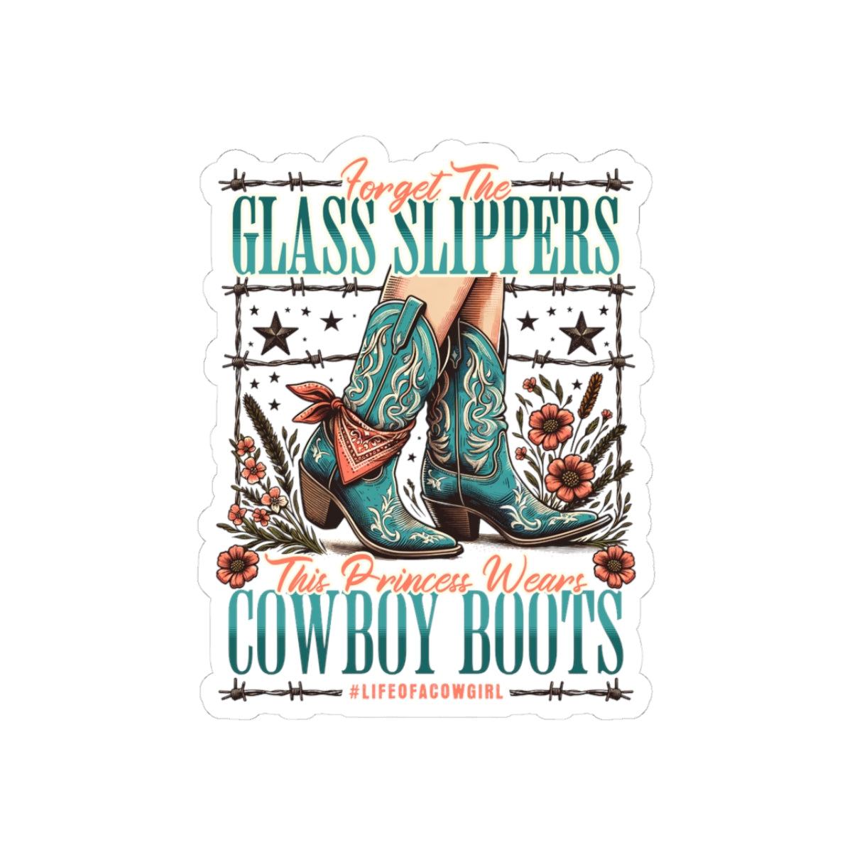 Cowgirl Boots Sticker