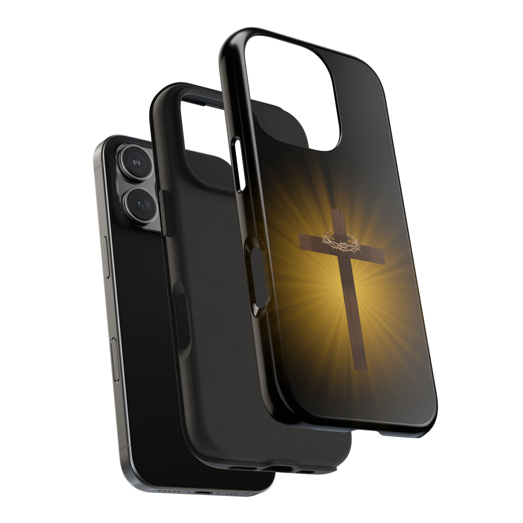 Cross and Crown of Thorns Phone Case