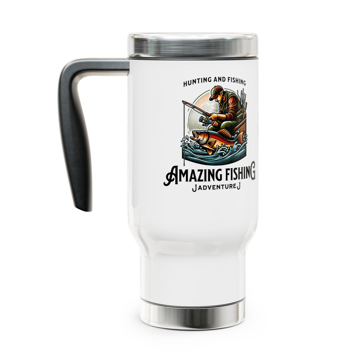Fishing Adventure Tumbler with Handle (14oz.)