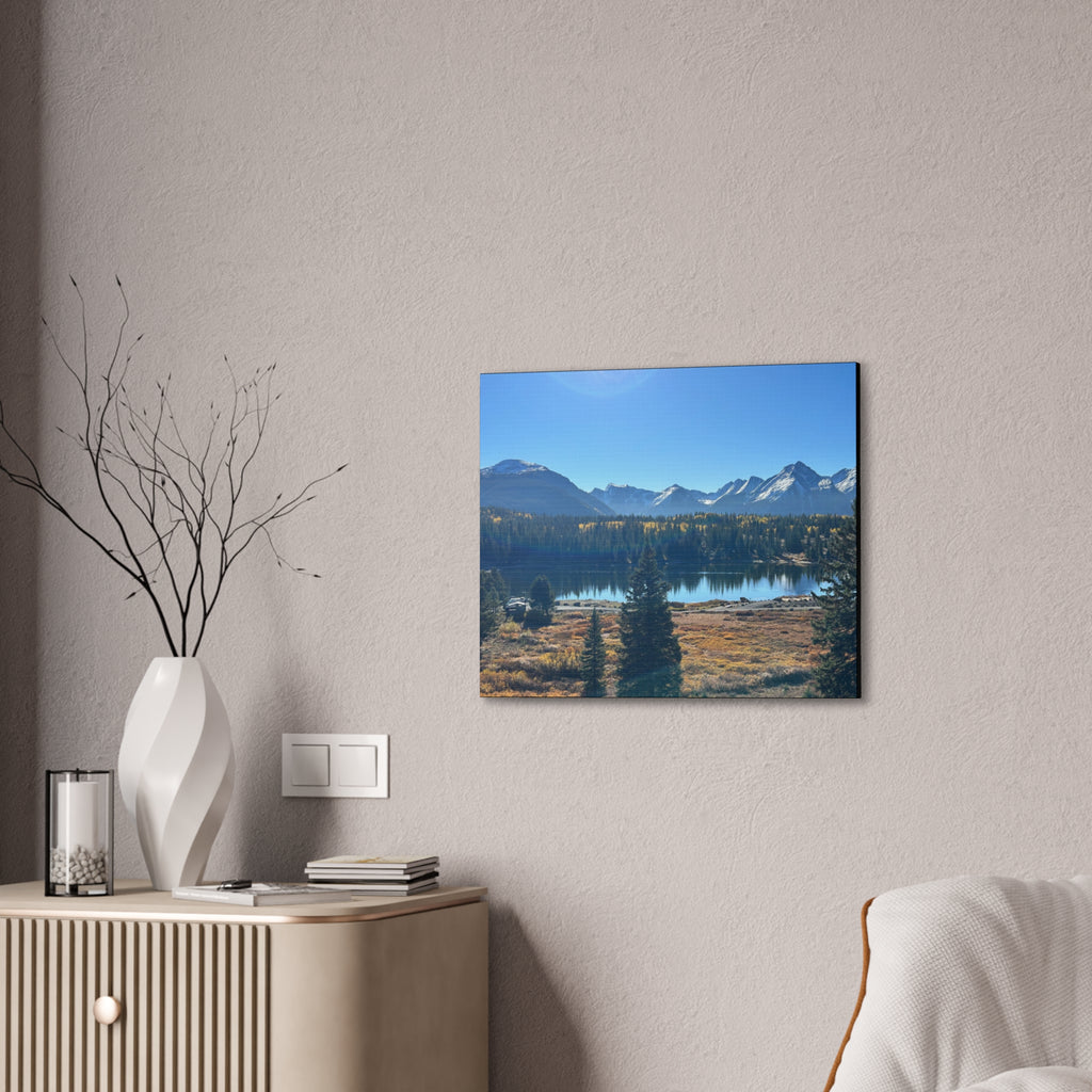 Mountain Lake Landscape Canvas