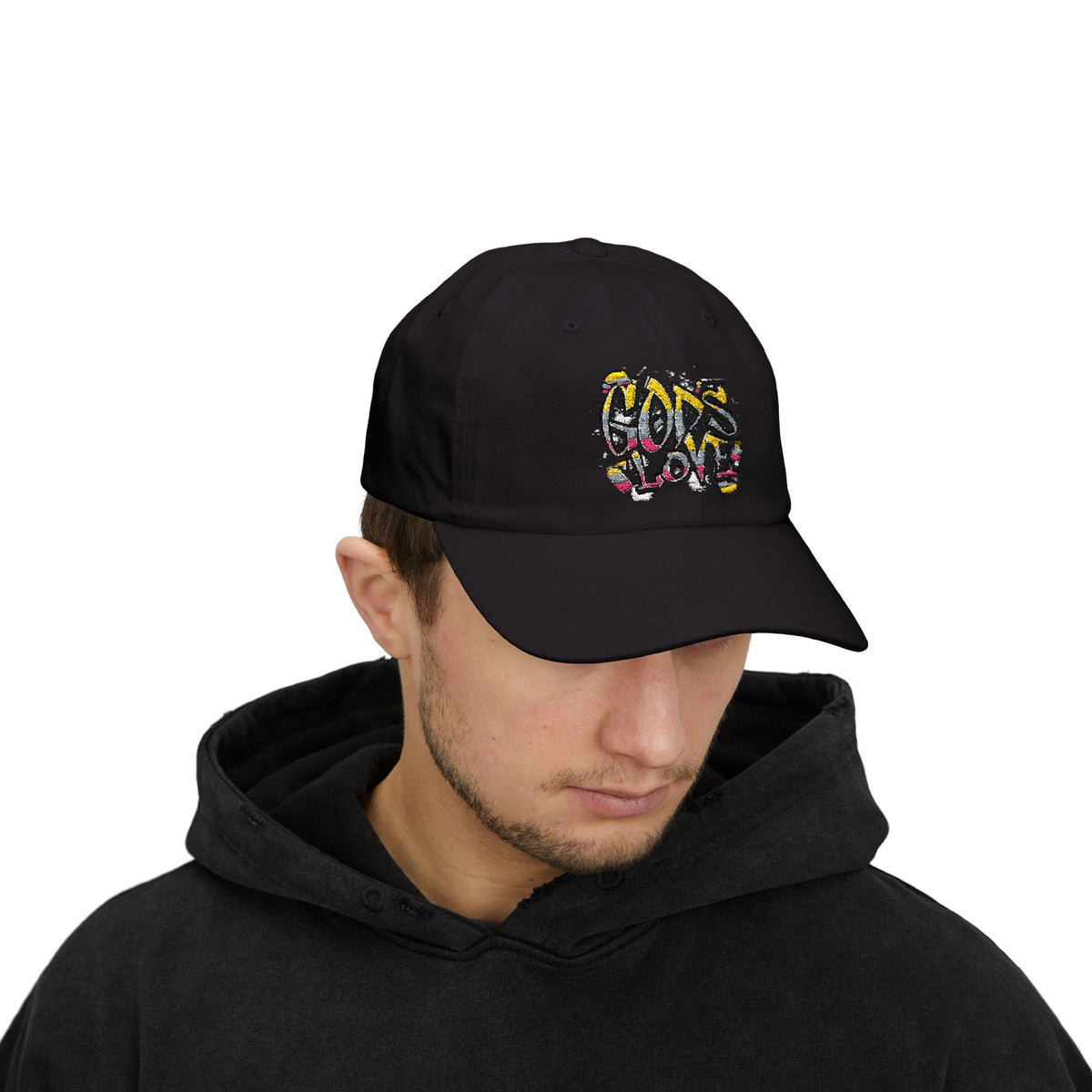'God's Love' Graffiti Embroidered Baseball Hat