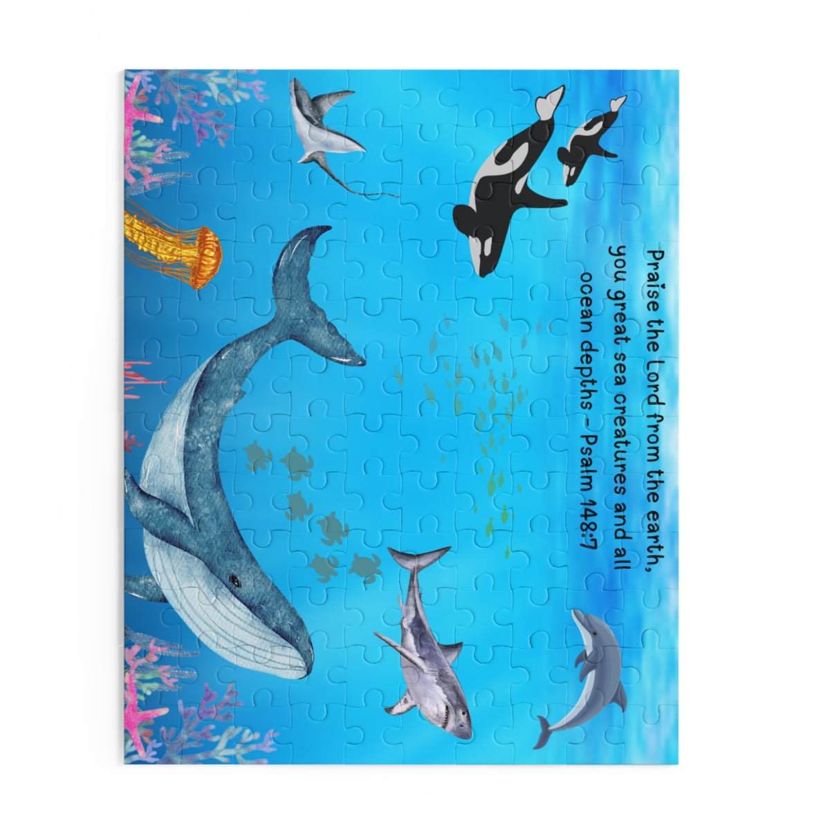 Sea Creatures Puzzle (Psalm 148:7) (120/252/500pcs)