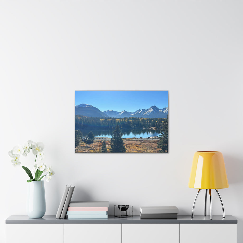 Mountain Lake Landscape Canvas