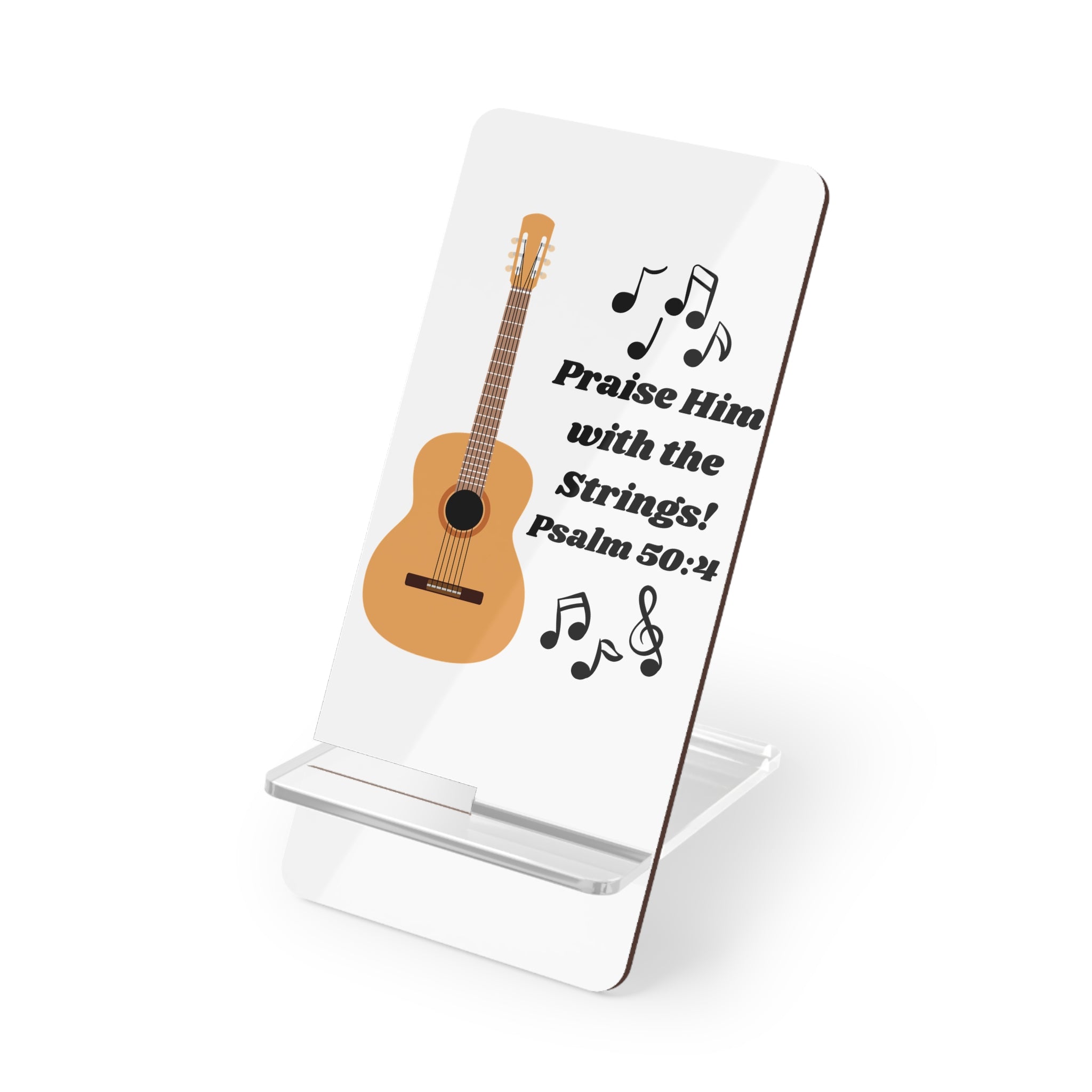 Guitar Music Phone Holder (Psalm 50:4)