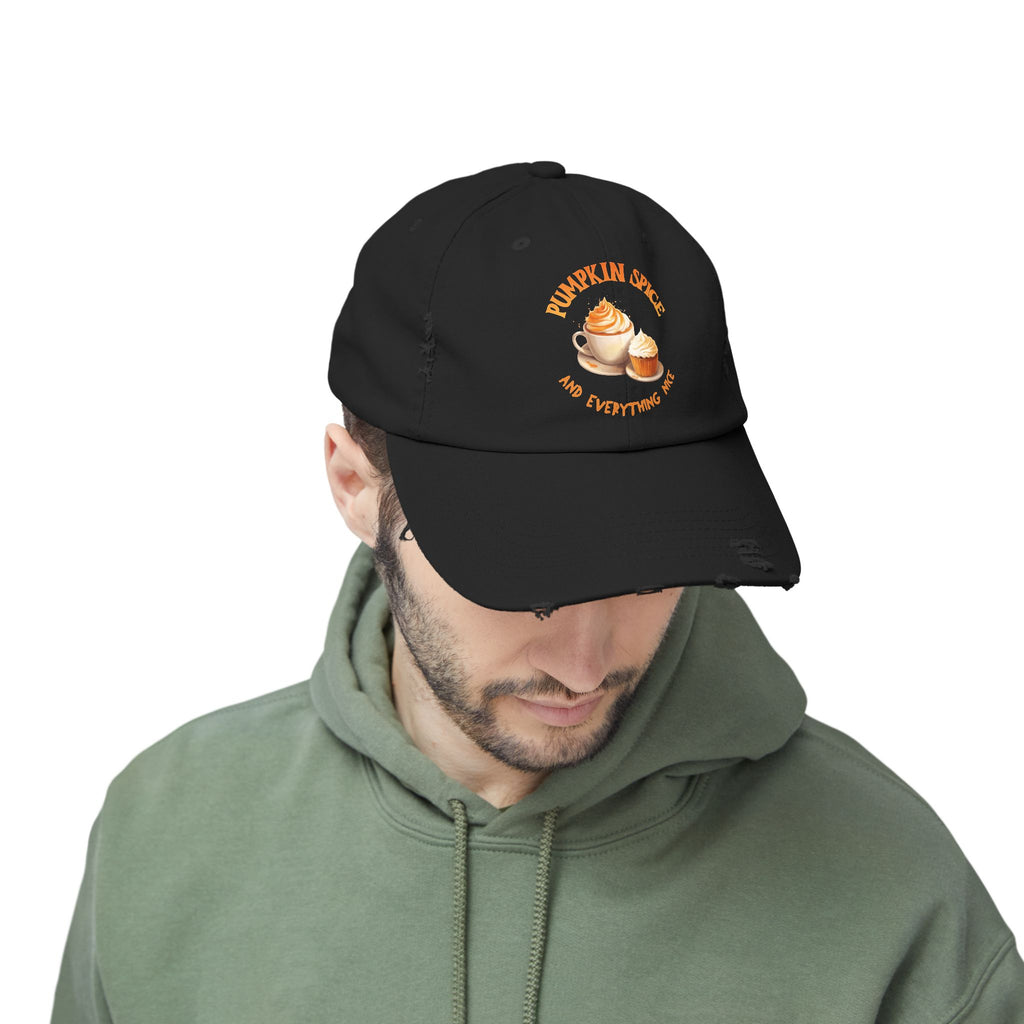 Pumpkin Spice Distressed Hat