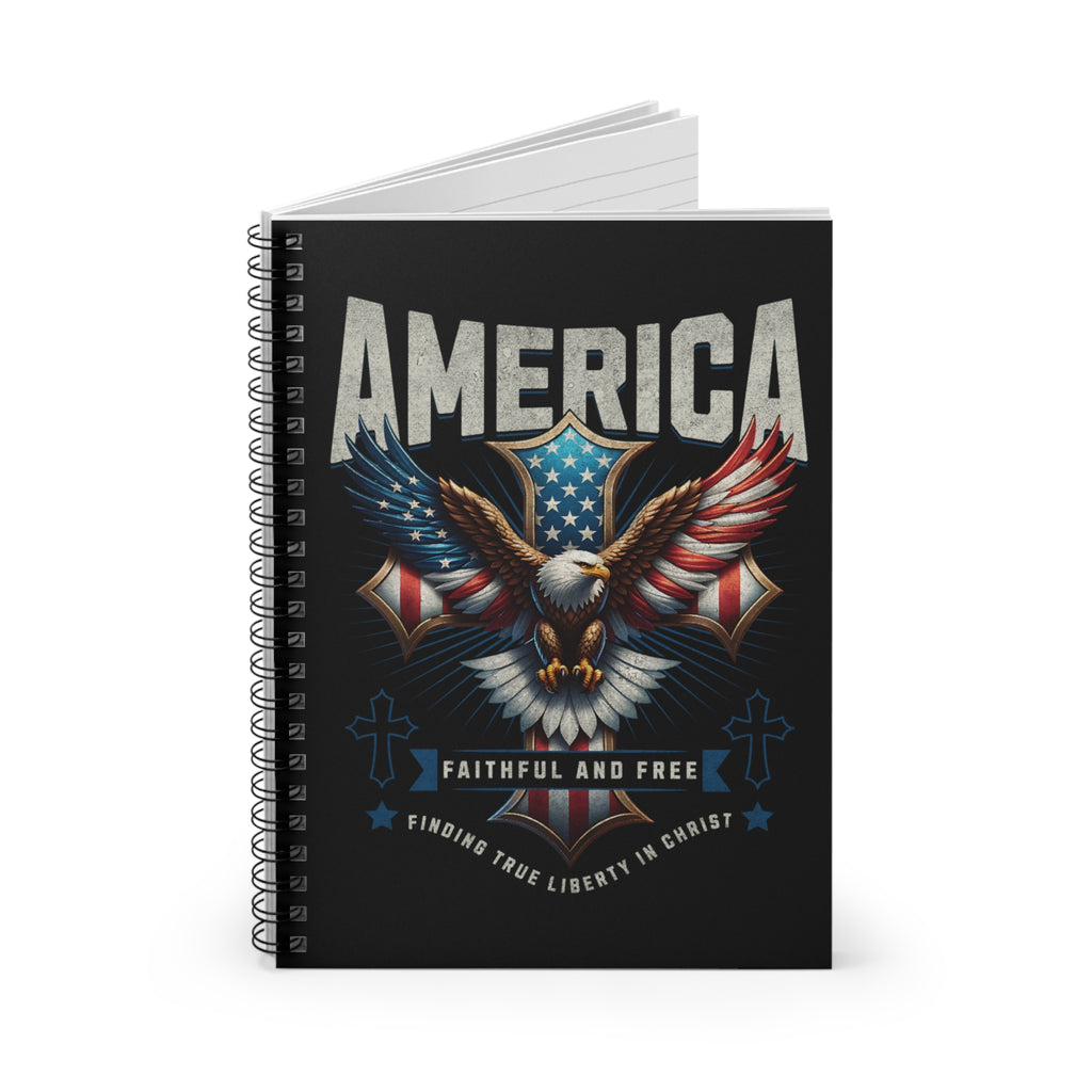 America Eagle Spiral Notebook