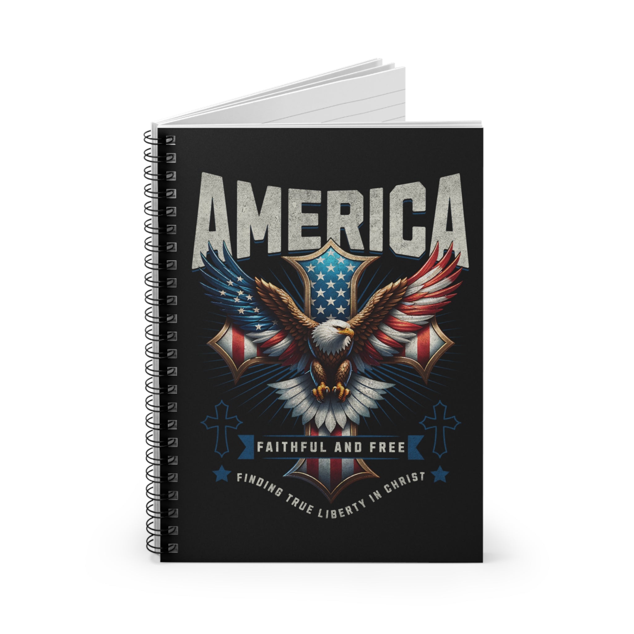America Eagle Spiral Notebook