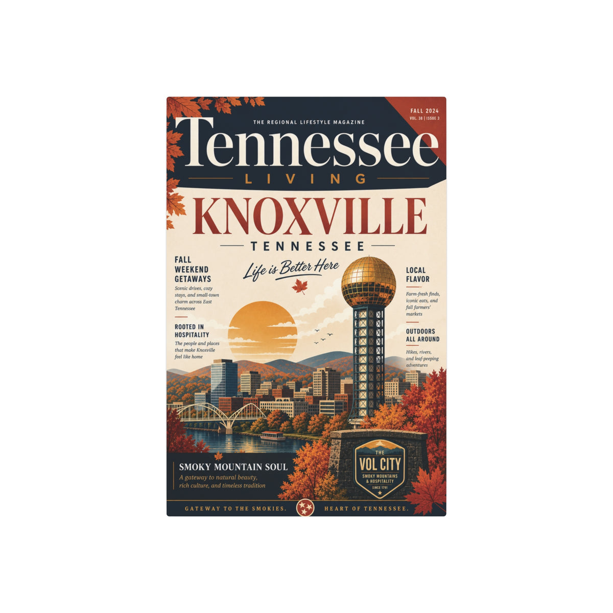 Knoxville Tennessee Metal Art Sign