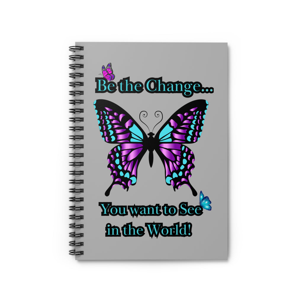 'Be the Change' Butterfly Spiral Notebook