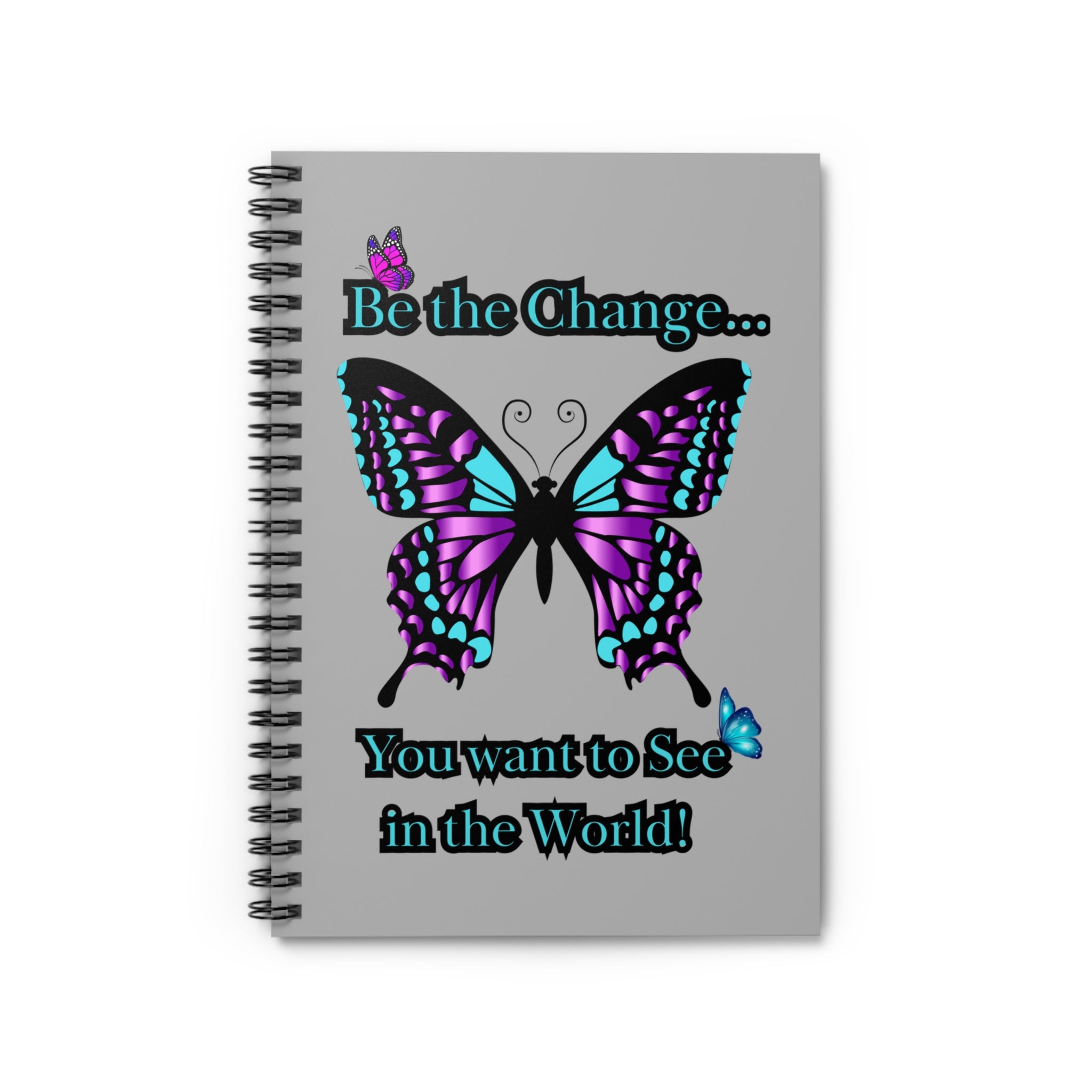 'Be the Change' Butterfly Spiral Notebook