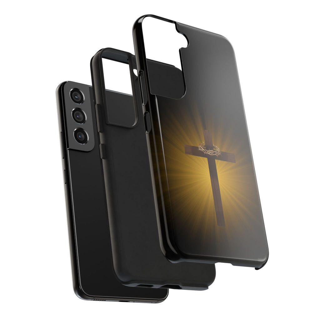 Cross and Crown of Thorns Phone Case