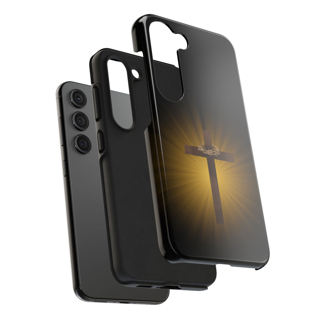 Cross and Crown of Thorns Phone Case