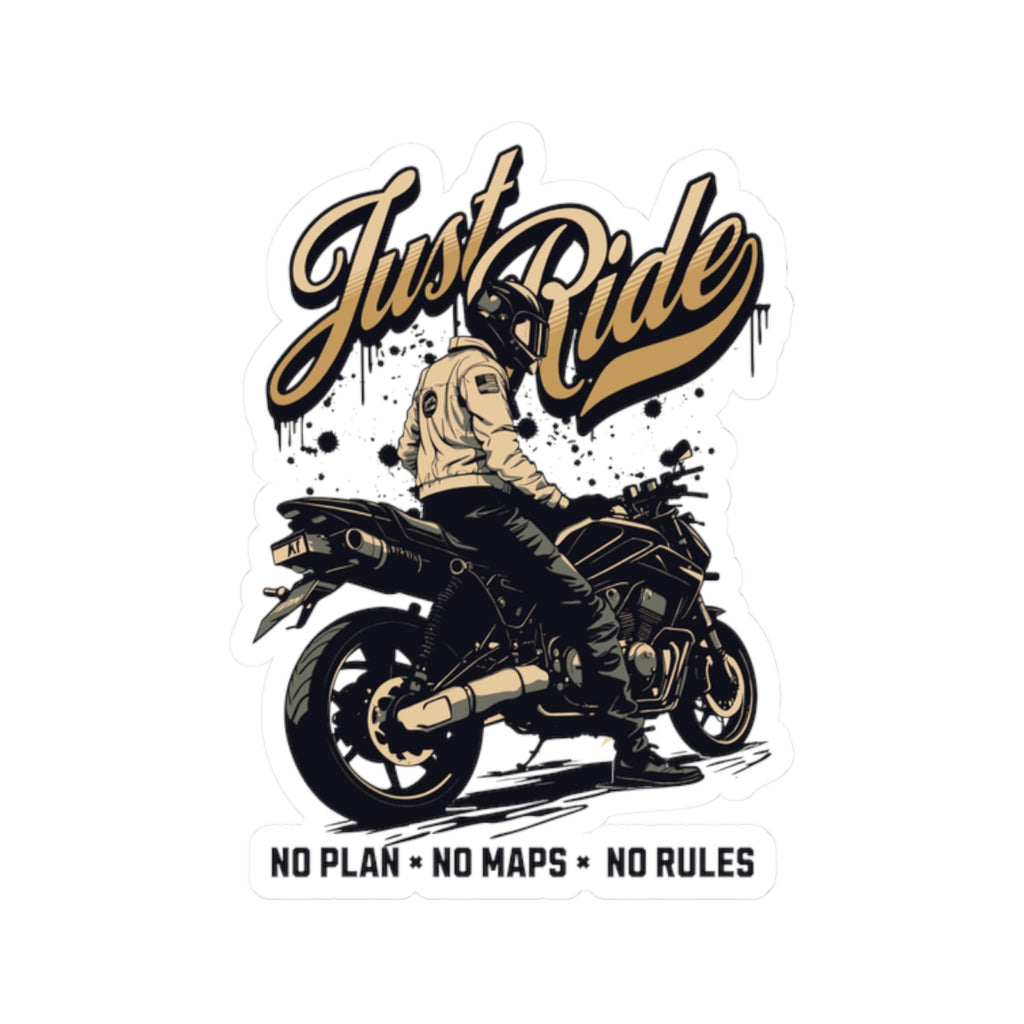 Just Ride Motorcycle Sticker