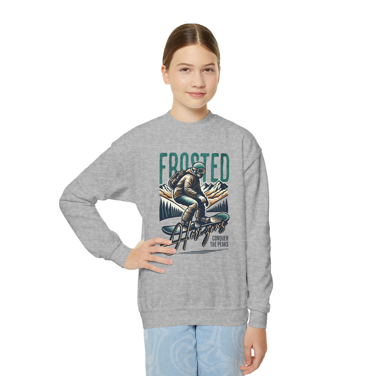 Snowboarding Youth Crewneck