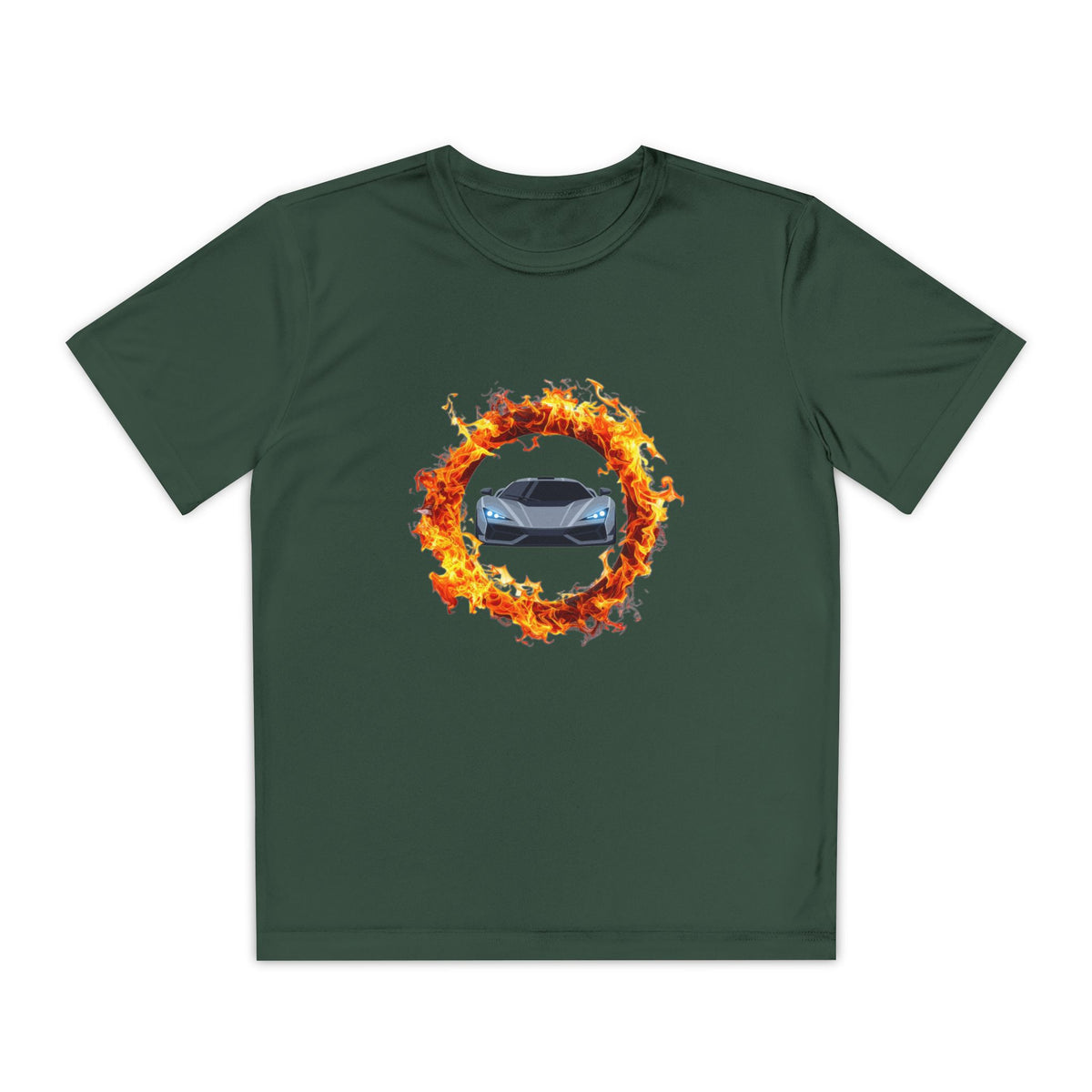 Car in a Ring of Fire Youth T-Shirt