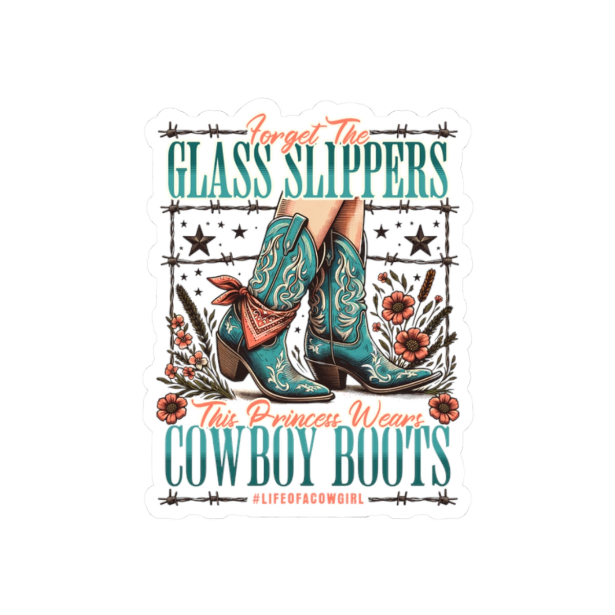 Cowgirl Boots Sticker