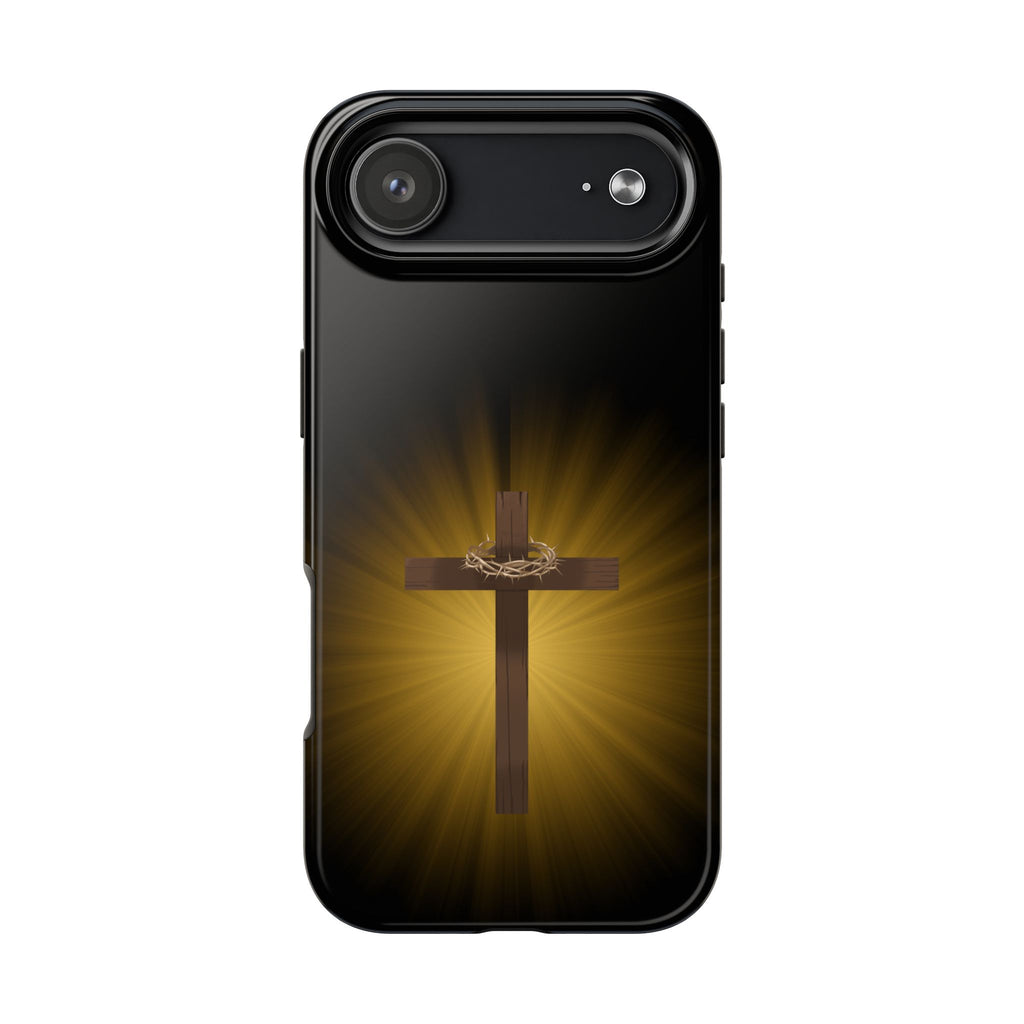 Cross and Crown of Thorns Phone Case