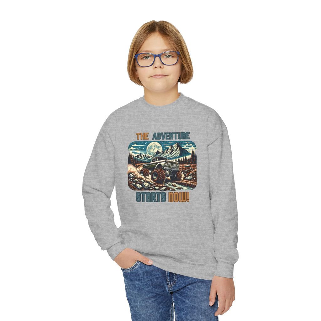 “The Adventure Starts Now” Youth Hoodie