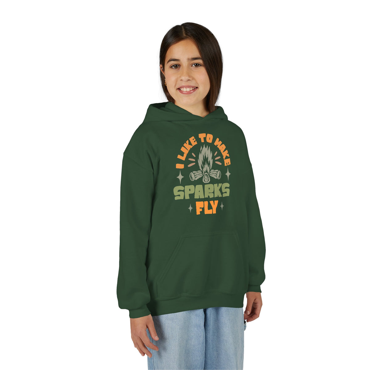 "...Make Sparks Fly" Campfire Youth Hoodie