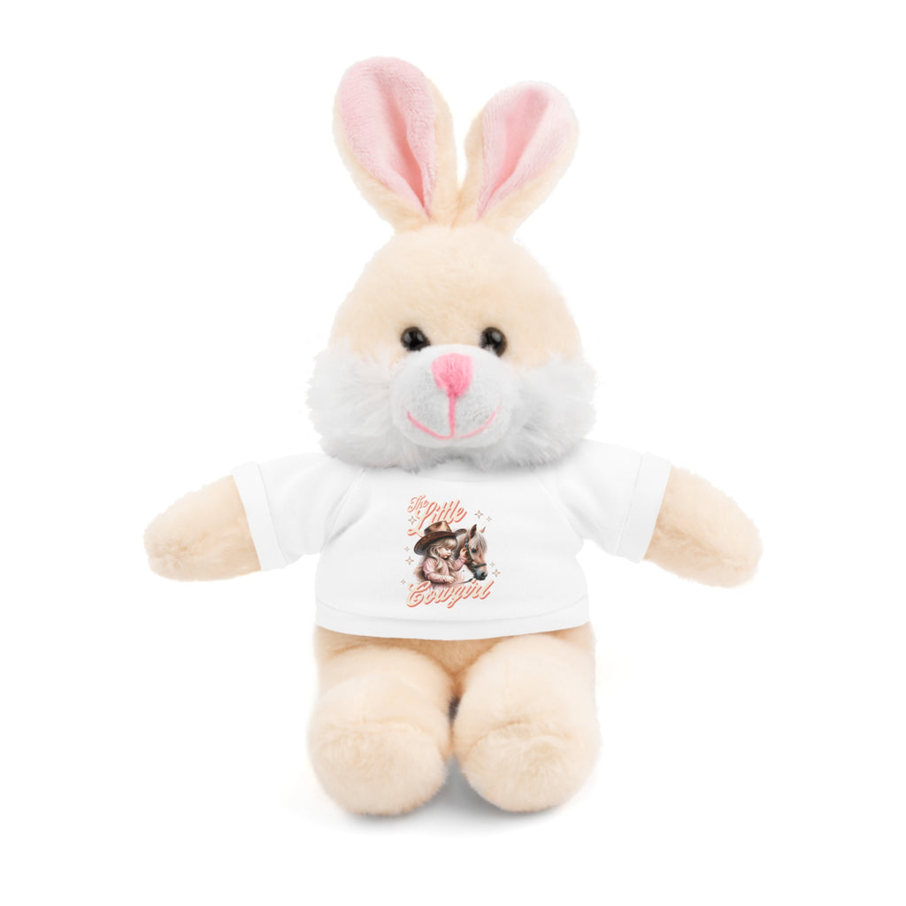 Plush Animal with 'The Little Cowgirl' Tee