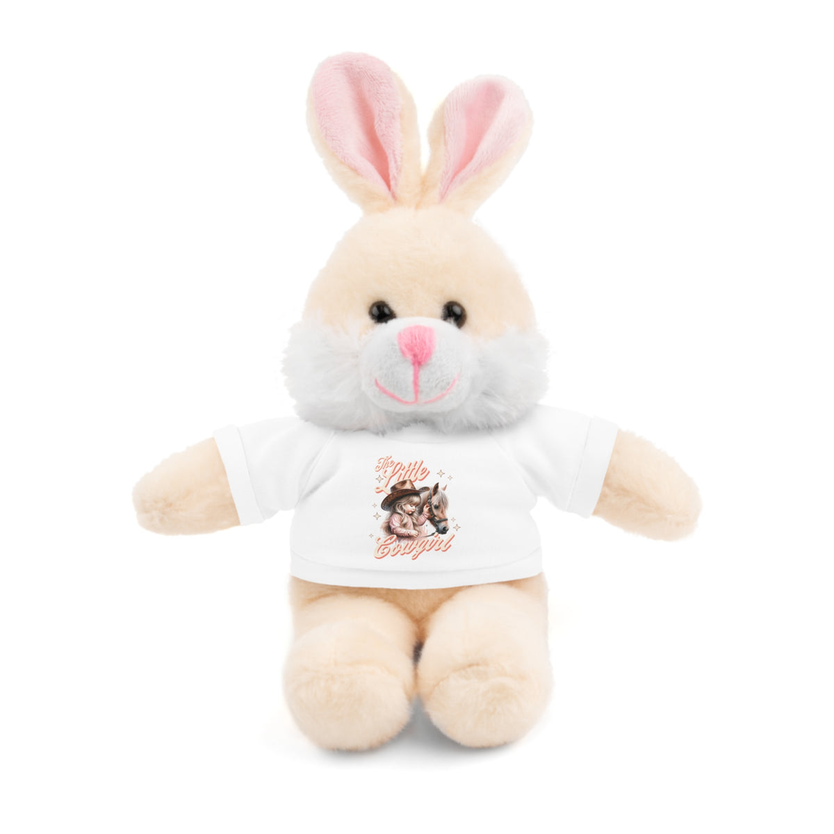 Plush Animal with 'The Little Cowgirl' Tee