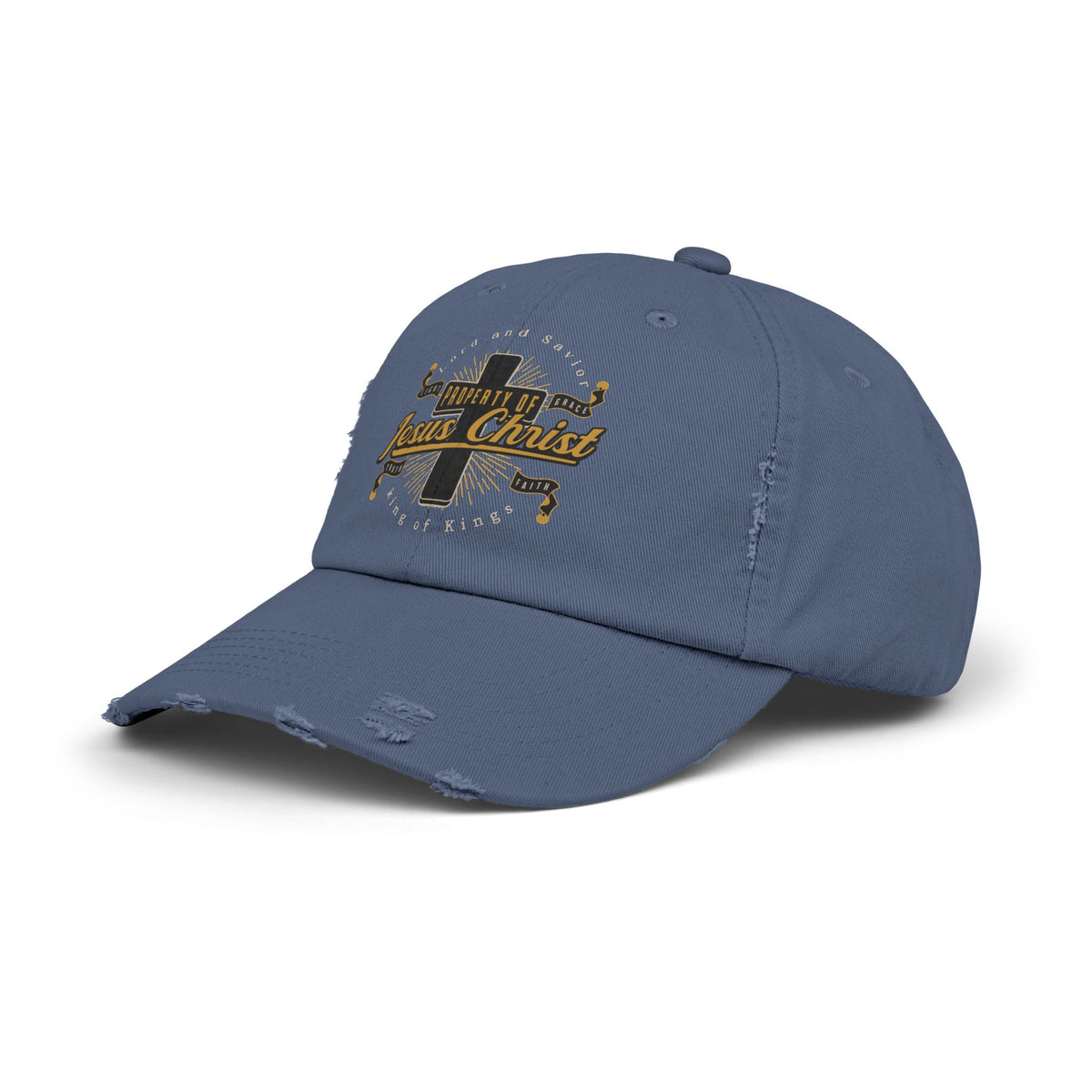 "Property of Jesus Christ" Distressed Baseball Cap