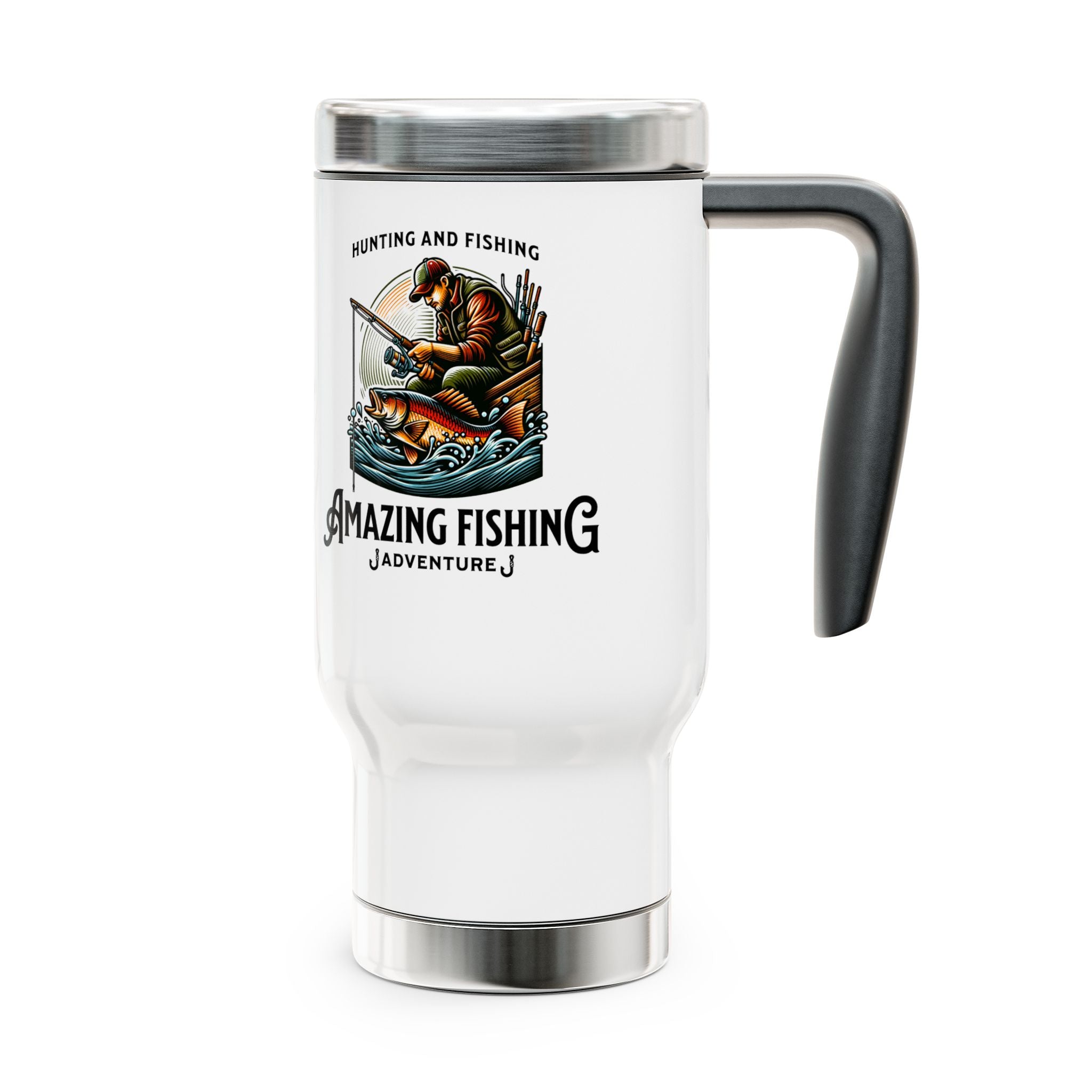Fishing Adventure Tumbler with Handle (14oz.)