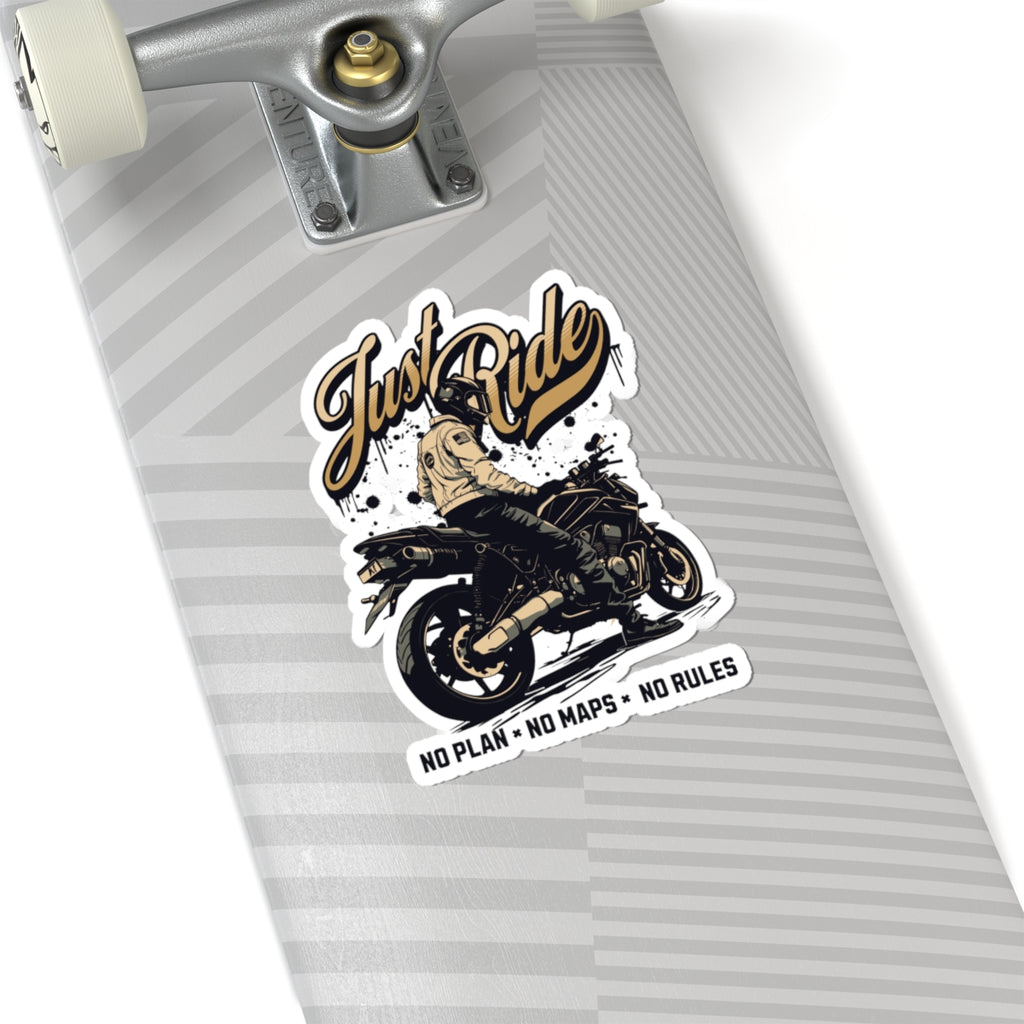 Just Ride Motorcycle Sticker