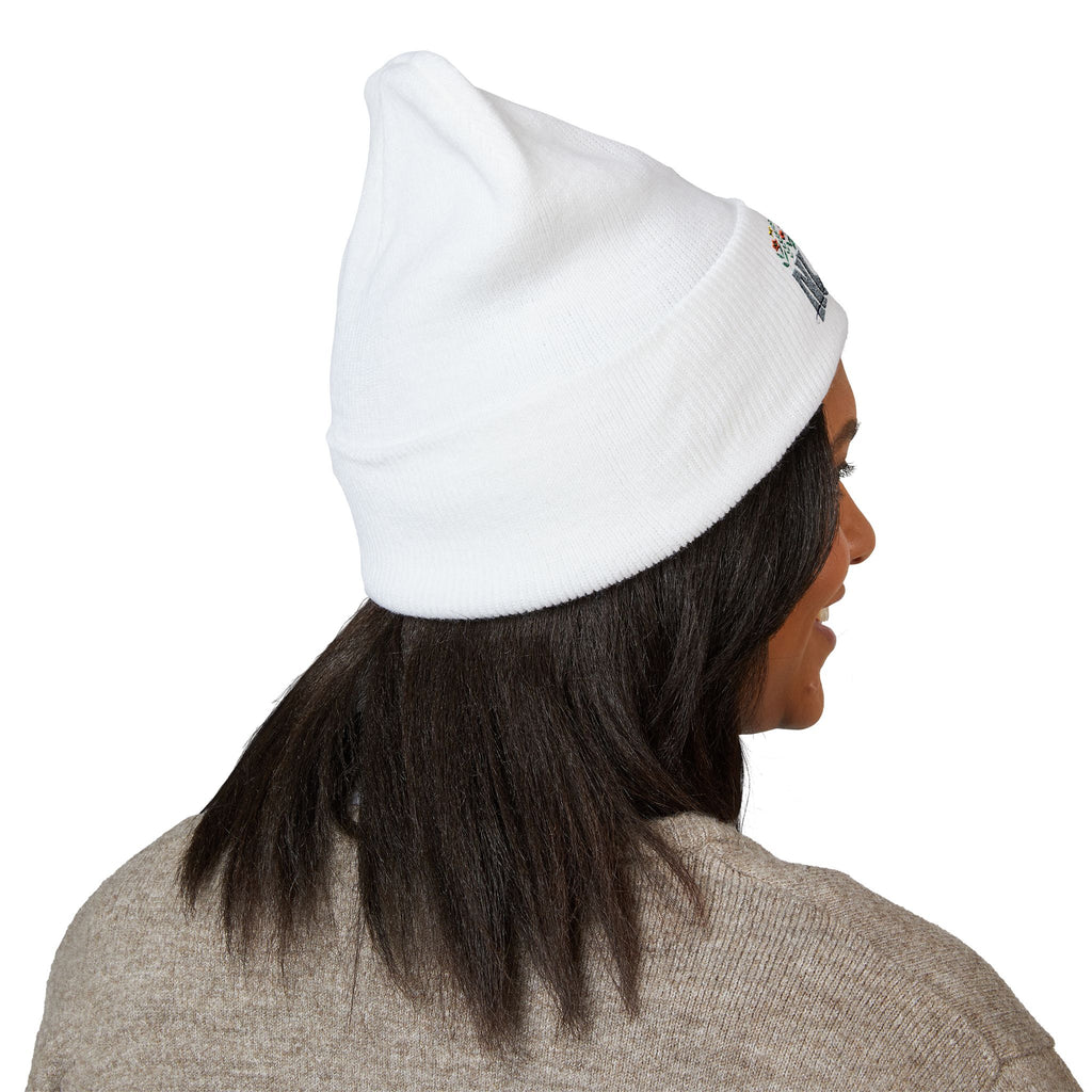 Nurse Floral Embroidered Beanie