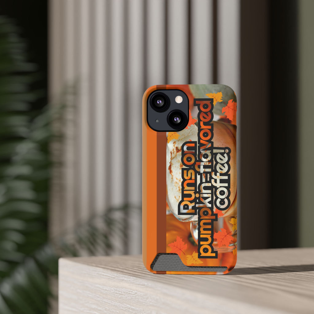 Coffee Phone Case w/Card Holder