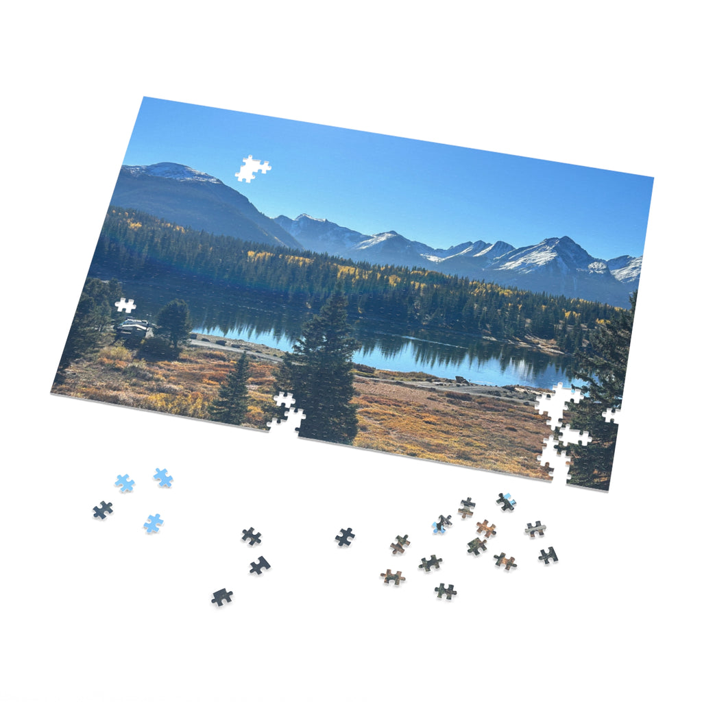 Mountain Lake Jigsaw Puzzle (500-Piece Puzzle with Tin)