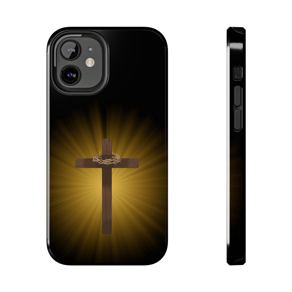Cross and Crown of Thorns Phone Case