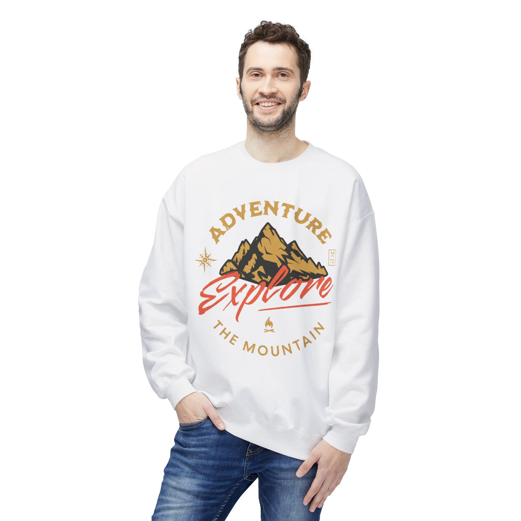 Adventure Explore Mountain Crewneck
