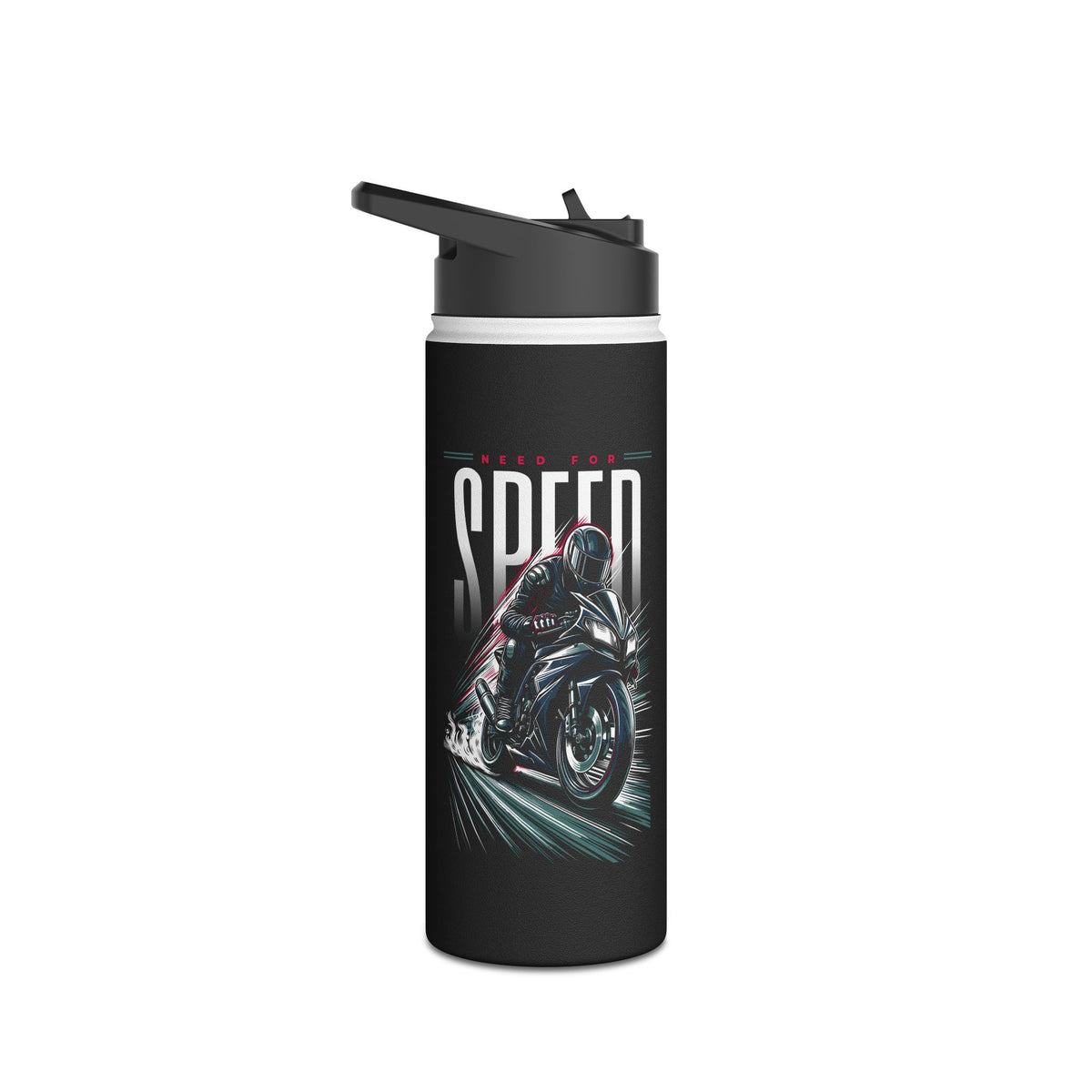 'Speed' Motorcycle Water Bottle (12oz. 18oz. 32oz.)