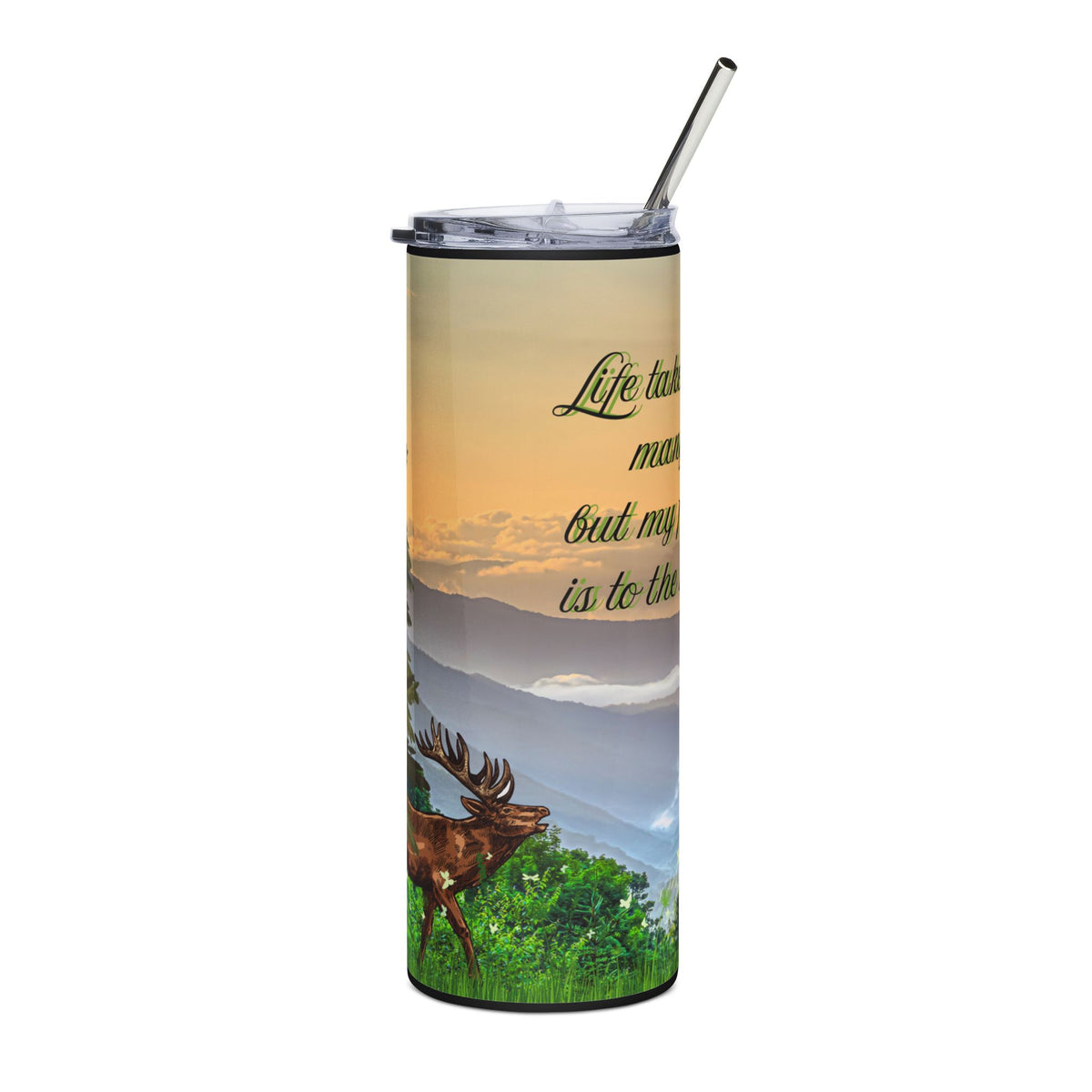 Elk in Mountains Tumbler (20oz.)