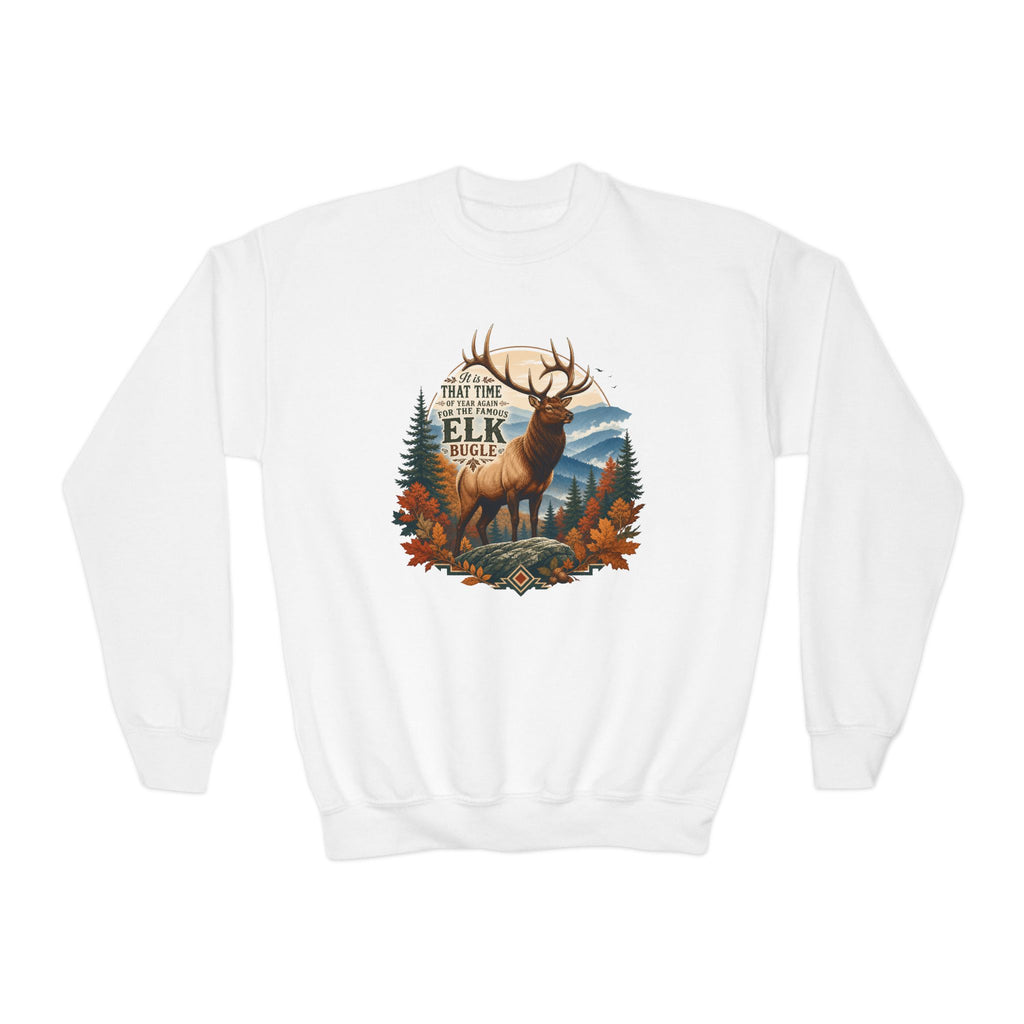 Elk Bugle Youth Crewneck