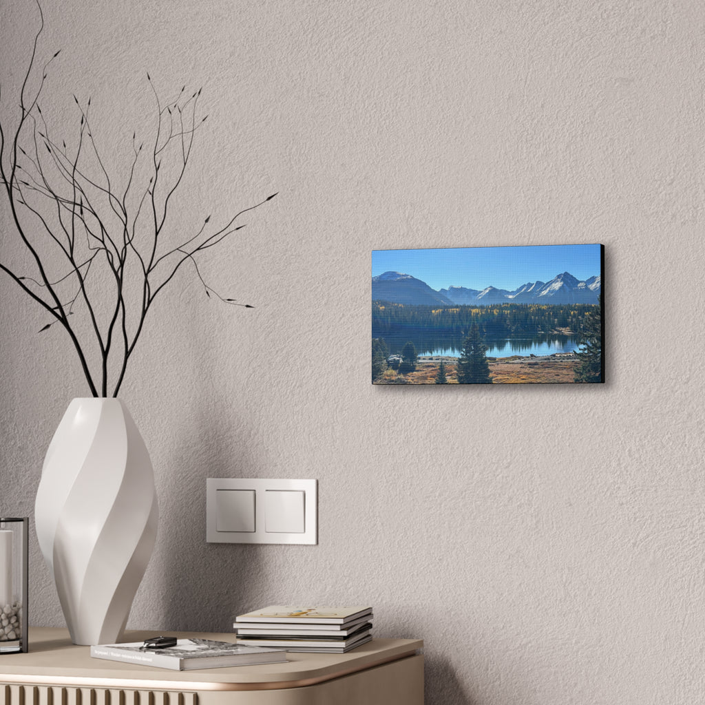 Mountain Lake Landscape Canvas