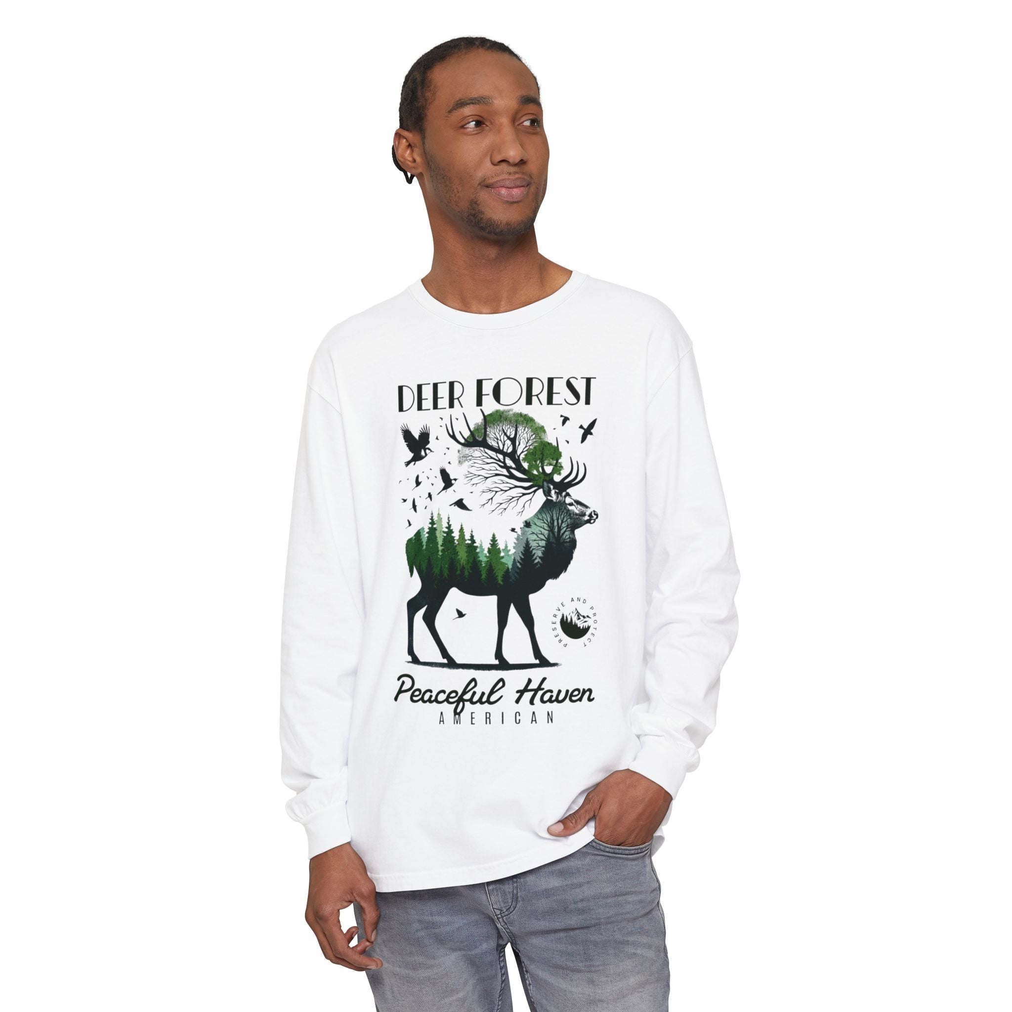 Deer Forest LS Tee