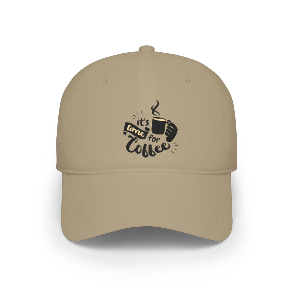 "It's Time for Coffee" Low Profile Hat