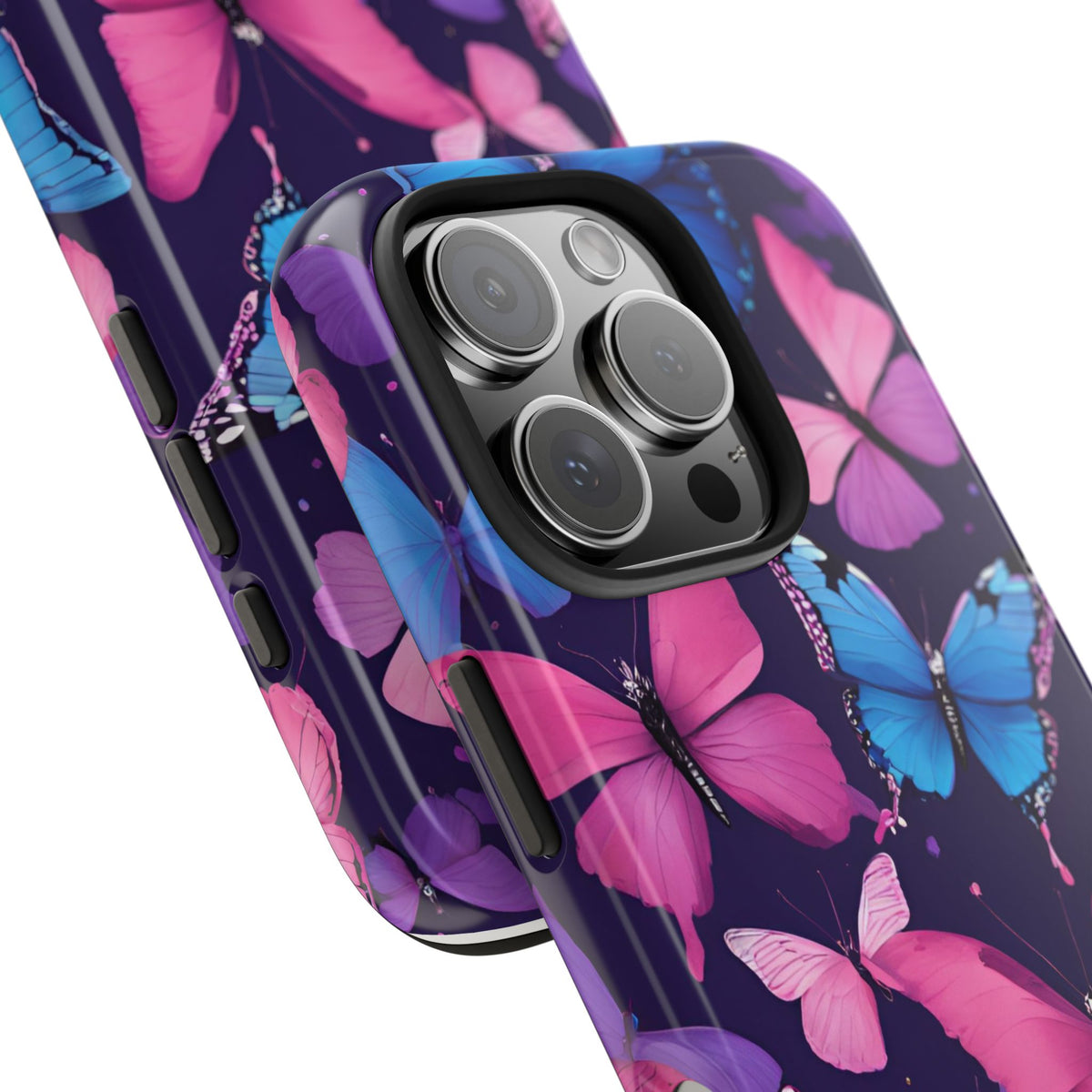Butterfly Phone Case (Pink,Purple and Blue)