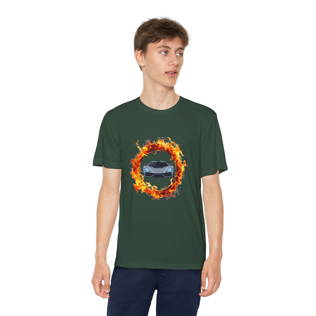 Car in a Ring of Fire Youth T-Shirt