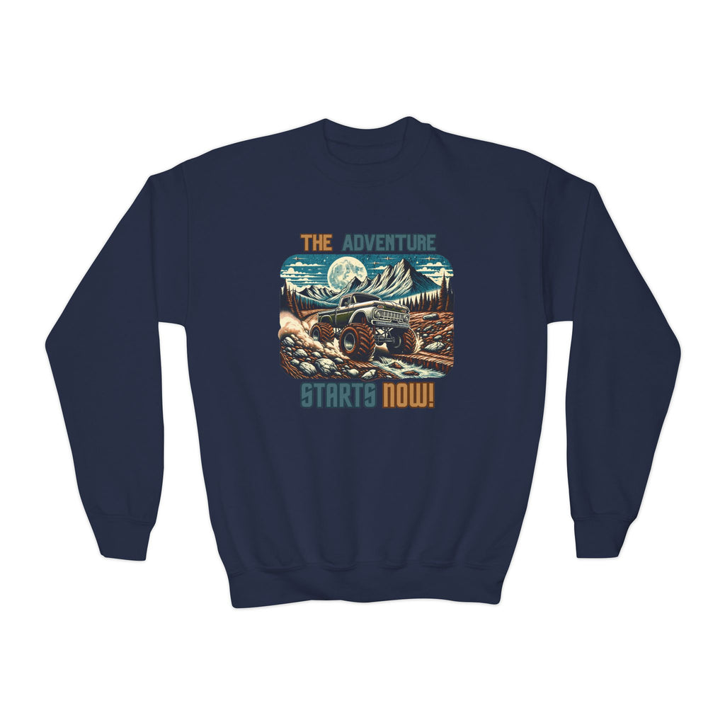 “The Adventure Starts Now” Youth Hoodie