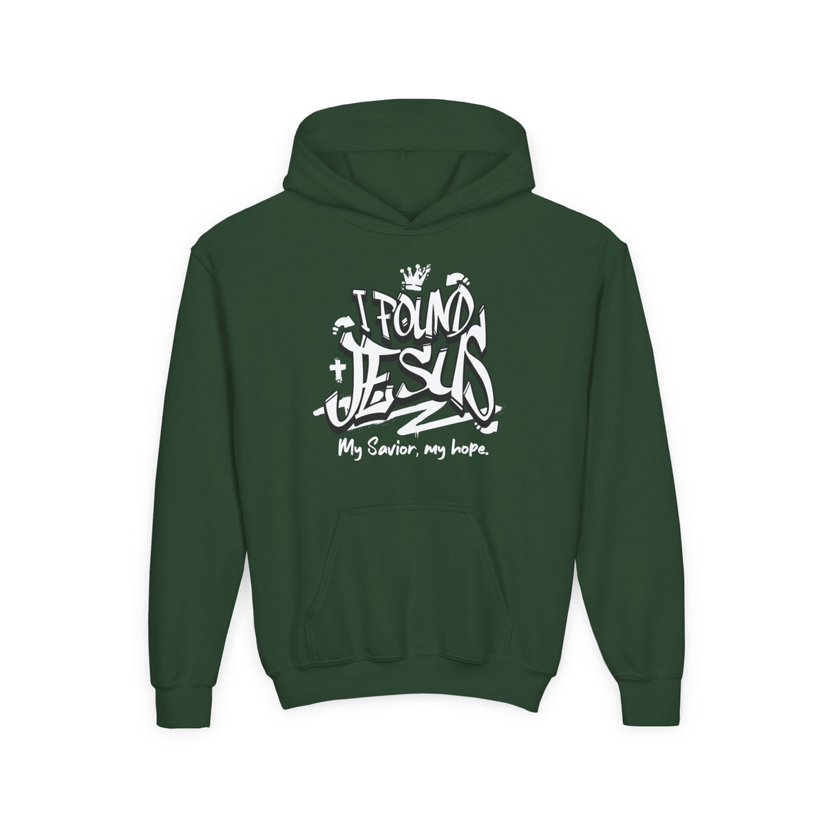 "I Found Jesus" Youth Hoodie