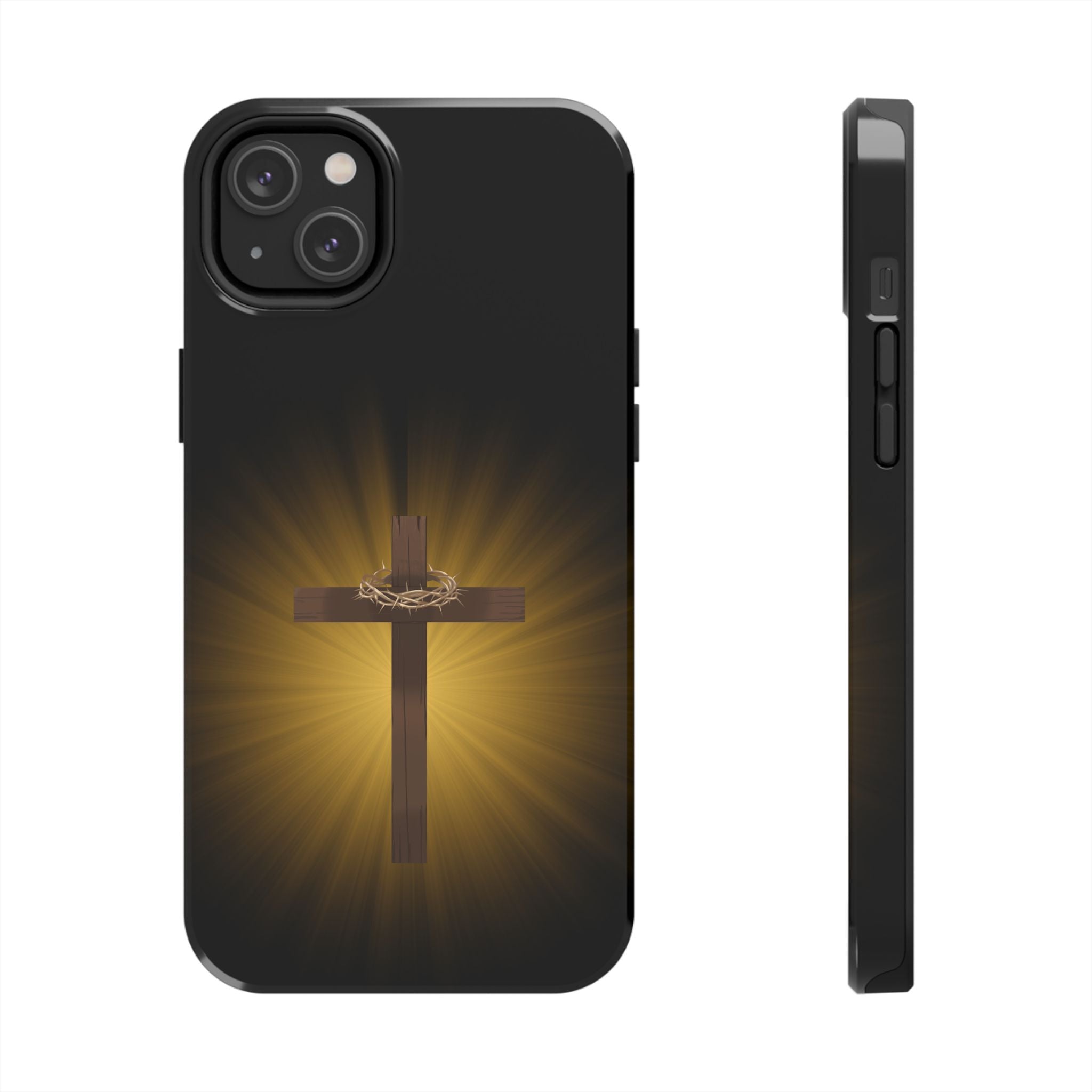 Cross and Crown of Thorns Phone Case