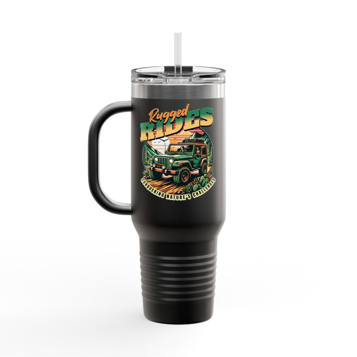 Retro Jeep Rides Insulated Tumblers (40 oz.)